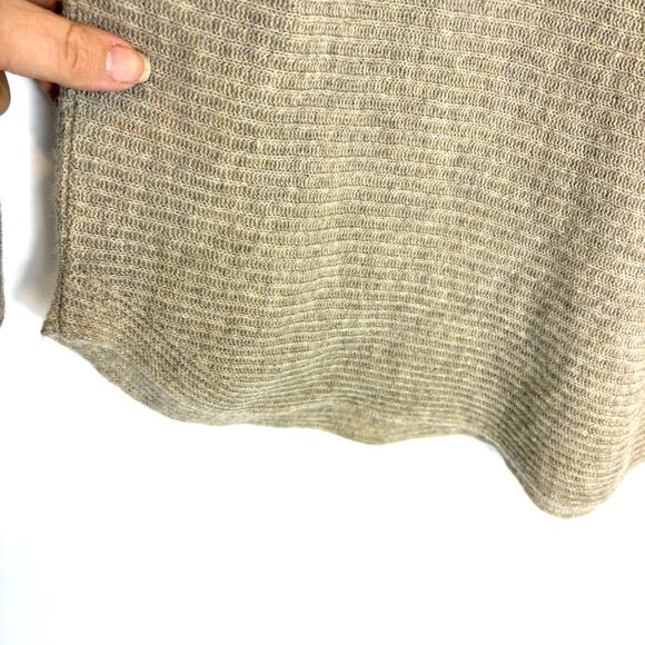 Vince - Light Brown Cashmere Loose Knit Boat Neck Lightweight Sweater - M - Picture 5 of 10